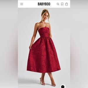 *NWT* BABYBOO | SAOIRSE MIDI DRESS | RED